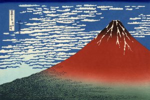 Mount Fuji Seen Below a Wave at Kanagawa